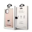 Karl Lagerfeld KLHCP14MSNCHBCP Silicone Choupette iPhone 14 Plus/15 Plus 6,7" tok, rózsaszín