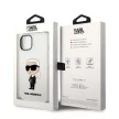 Karl Lagerfeld KLHCP14MSNIKBCH Silicone Ikonik iPhone 14 Plus/15 Plus 6,7" tok, fehér