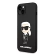 Karl Lagerfeld KLHCP14MSNIKBCK Silicone Ikonik iPhone 14 Plus/15 Plus 6,7" hátlap, tok, fekete