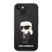 Karl Lagerfeld KLHCP14MSNIKBCK Silicone Ikonik iPhone 14 Plus/15 Plus 6,7" hátlap, tok, fekete