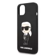 Karl Lagerfeld KLHCP14MSNIKBCK Silicone Ikonik iPhone 14 Plus/15 Plus 6,7" hátlap, tok, fekete