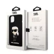 Karl Lagerfeld KLHCP14MSNIKBCK Silicone Ikonik iPhone 14 Plus/15 Plus 6,7" hátlap, tok, fekete