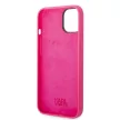 Karl Lagerfeld iPhone 14 Plus Silicone RSG (KLHCP14MSRSGRCF) hátlap, tok, rózsaszín