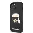 Karl Lagerfeld iPhone 14 3D Rubber Karl's Head (KLHCP14SKH3DB) hátlap, tok, fekete