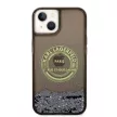 Karl Lagerfeld KLHCP14SLCRSGRK Liquid Glitter RSG iPhone 14 6,1", hátlap, tok, fekete