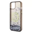 Karl Lagerfeld KLHCP14SLCRSGRK Liquid Glitter RSG iPhone 14 6,1", hátlap, tok, fekete