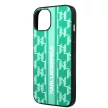Karl Lagerfeld iPhone 14 Monogram Stripe (KLHCP14SPGKLSKN) hátlap, tok, zöld