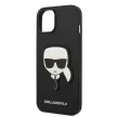 Karl Lagerfeld iPhone 14 Saffiano Karl Head (KLHCP14SSAPKHK) hátlap, tok, fekete