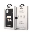 Karl Lagerfeld iPhone 14 Liquid Silicone Karl Head (KLHCP14SSLKHBK) hátlap, tok, fekete
