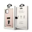 Karl Lagerfeld KLHCP14SSNIKBCP Silicone Ikonik iPhone 14/13 6.1" hátlap, tok, rózsaszín