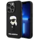 Karl Lagerfeld KLHCP14X3DRKINK Rubber Ikonik 3D iPhone 14 Pro Max 6.7", hátlap, tok, fekete