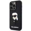 Karl Lagerfeld KLHCP14X3DRKINK Rubber Ikonik 3D iPhone 14 Pro Max 6.7", hátlap, tok, fekete