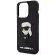 Karl Lagerfeld KLHCP14X3DRKINK Rubber Ikonik 3D iPhone 14 Pro Max 6.7", hátlap, tok, fekete