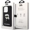 Karl Lagerfeld KLHCP14X3DRKINK Rubber Ikonik 3D iPhone 14 Pro Max 6.7", hátlap, tok, fekete