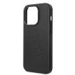 Karl Lagerfeld iPhone 14 Pro Max PU Leather Perforated Logo (KLHCP14XFWHK) hátlap, tok, fekete