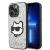 Karl Lagerfeld KLHCP14XG2CPS Glitter Choupette Patch iPhone 14 Pro Max 6.7", hátlap, tok, ezüst