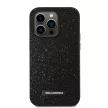 Karl Lagerfeld iPhone 14 Pro Max Glitter Plaque Logo (KLHCP14XG2ELK) hátlap, tok, fekete