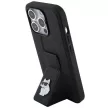 Karl Lagerfeld KLHCP14XGSACHPK Gripstand Saffiano choupette PIN iPhone 14 Pro Max tok, fekete