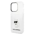 Karl Lagerfeld Ikonik Choupette iPhone 14 Pro Max 6,7" KLHCP14XHNCHTCT hátlap, tok, átlátszó