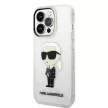 Karl Lagerfeld Ikonik Karl Lagerfeld iPhone 14 Pro Max 6.7" KLHCP14XHNIKTCT hátlap, tok, átlátszó