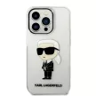 Karl Lagerfeld Ikonik Karl Lagerfeld iPhone 14 Pro Max 6.7" KLHCP14XHNIKTCT hátlap, tok, átlátszó