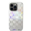 Karl Lagerfeld iPhone 14 Pro Max Iridescent Monogram (KLHCP14XLGMMSV3) hátlap, tok, ezüst