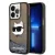 Karl Lagerfeld Liquid Glitter Choupette Head iPhone 14 Pro Max 6,7" KLHCP14XLNCHCK, hátlap, tok, fekete