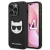 Karl Lagerfeld Saffiano Choupette Head Patch iPhone 14 Pro Max 6,7" KLHCP14XSAPCHK tok, fekete
