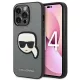 Karl Lagerfeld KLHCP14XSAPKHG Saffiano Karl Head Patch iPhone 14 Pro Max tok, ezüst