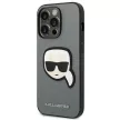 Karl Lagerfeld KLHCP14XSAPKHG Saffiano Karl Head Patch iPhone 14 Pro Max tok, ezüst
