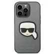 Karl Lagerfeld KLHCP14XSAPKHG Saffiano Karl Head Patch iPhone 14 Pro Max tok, ezüst