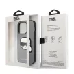 Karl Lagerfeld KLHCP14XSAPKHG Saffiano Karl Head Patch iPhone 14 Pro Max tok, ezüst