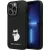 Karl Lagerfeld KLHCP14XSMHCNPK Silicone C Metal Pin iPhone 14 Pro Max 6.7" tok, fekete