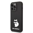 Karl Lagerfeld Silicone Choupette iPhone 14 Pro Max 6,7" KLHCP14XSNCHBCK, hátlap, tok, fekete
