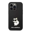 Karl Lagerfeld Silicone Choupette iPhone 14 Pro Max 6,7" KLHCP14XSNCHBCK, hátlap, tok, fekete