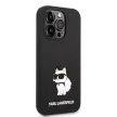 Karl Lagerfeld Silicone Choupette iPhone 14 Pro Max 6,7" KLHCP14XSNCHBCK, hátlap, tok, fekete
