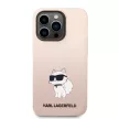 Karl Lagerfeld Liquid Silicone Choupette NFT Case iPhone 14 Pro Max (KLHCP14XSNCHBCP) hátlap, tok, rózsaszín