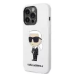 Karl Lagerfeld Silicone Ikonik iPhone 14 Pro Max 6,7" KLHCP14XSNIKBCH tok, fehér