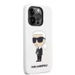 Karl Lagerfeld Silicone Ikonik iPhone 14 Pro Max 6,7" KLHCP14XSNIKBCH tok, fehér