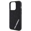 Karl Lagerfeld iPhone 15 Pro 3D Rubber Multi Logo (KLHCP15L3DMKRLK) hátlap, tok, fekete