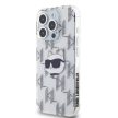 Karl Lagerfeld iPhone 15 Pro IML Electroplated Choupette Head KLHCP15LHKLPCHT hátlap, tok, átlátszó
