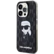 Karl Lagerfeld KLHCP15LHNKMKLK Ikonik Monogram iPhone 15 PRO tok, fekete
