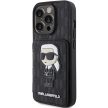 Karl Lagerfeld Saffiano Cardslots and Stand Monogram Choupette iPhone 15 Pro 6,1" KLHCP15LSAKKNSCK, hátlap, tok, fekete