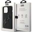 Karl Lagerfeld KLHCP15LSKSBMCK Silicone Karl Script Logo iPhone 15 Pro tok, fekete