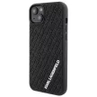 Karl Lagerfeld KLHCP15M3DMKRLK 3D Rubber Glitter Logo iPhone 14 Plus/15 Plus 6.7", hátlap, tok, fekete