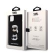 Karl Lagerfeld Liquid Silicone Karl and Choupette Heads Case iPhone 15 Plus (KLHCP15MSDHKCNK) hátlap, tok, fekete