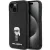 Karl Lagerfeld KLHCP15MSMHKNPK Silicone Ikonik Metal Pin iPhone 14 Plus/15 Plus 6.7" tok, fekete