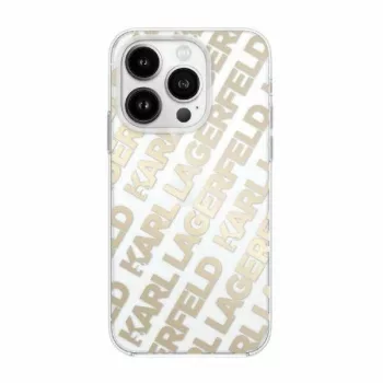   Karl Lagerfeld KLHCP15SHKFOEMD iPhone 15 6.1" hátlap, tok, arany IML Fullover Logo