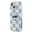 Karl Lagerfeld iPhone 15 IML Electroplated Choupette Head KLHCP15SHKLPCHT hátlap, tok, átlátszó