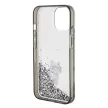 Karl Lagerfeld KLHCP15SLKCNSK Liquid Glitter Choupette iPhone 15 6.1" hátlap, tok, átlátszó